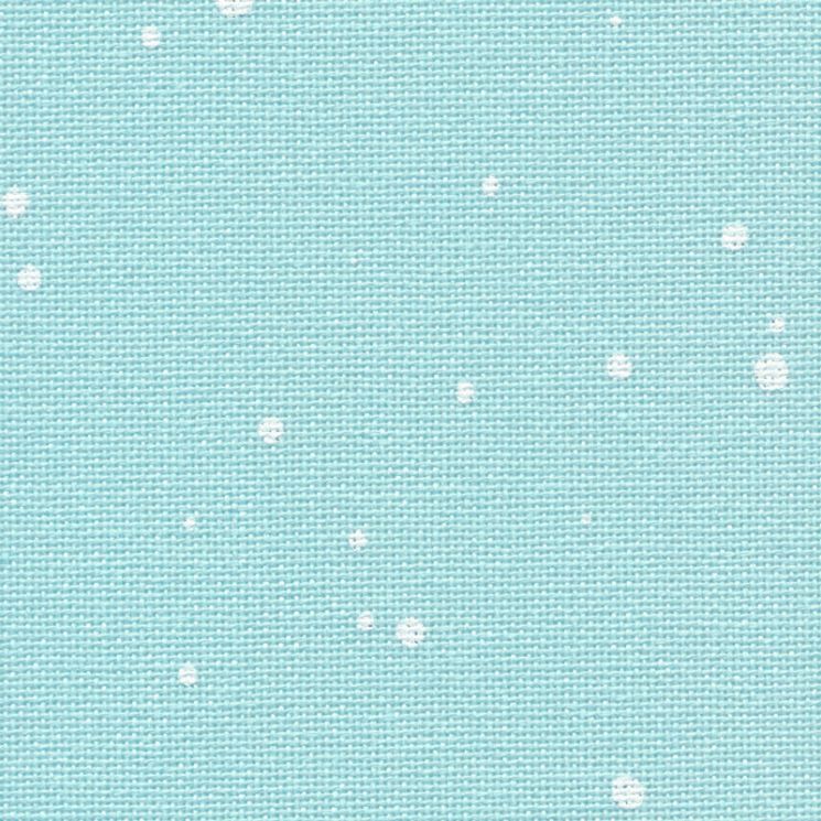 3984/5429 Ткань равномерного плетения Zweigart Murano Splash 32ct, цвет бирюзовый с белыми брызгами