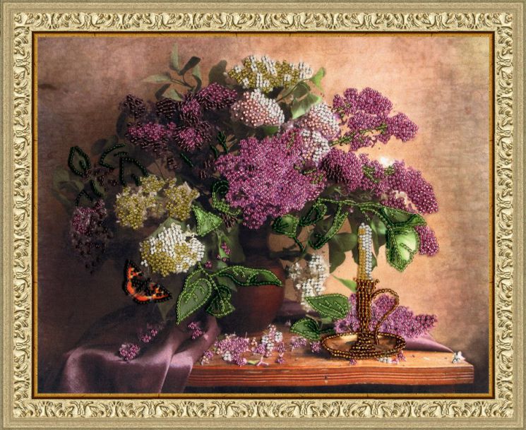 РТ-012 Набор для вышивания Золотое Руно "Сирень"