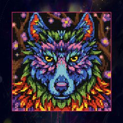 БСА25-066 Алмазная мозаика ТМ Наследие "Яркий волк"