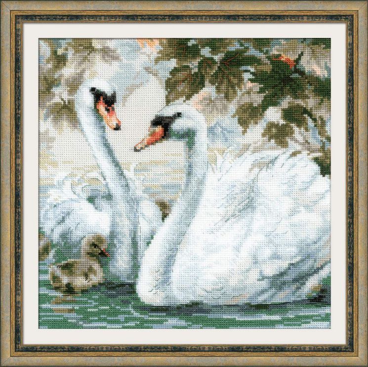 Набор для вышивания RIOLIS "Белые лебеди" 1726