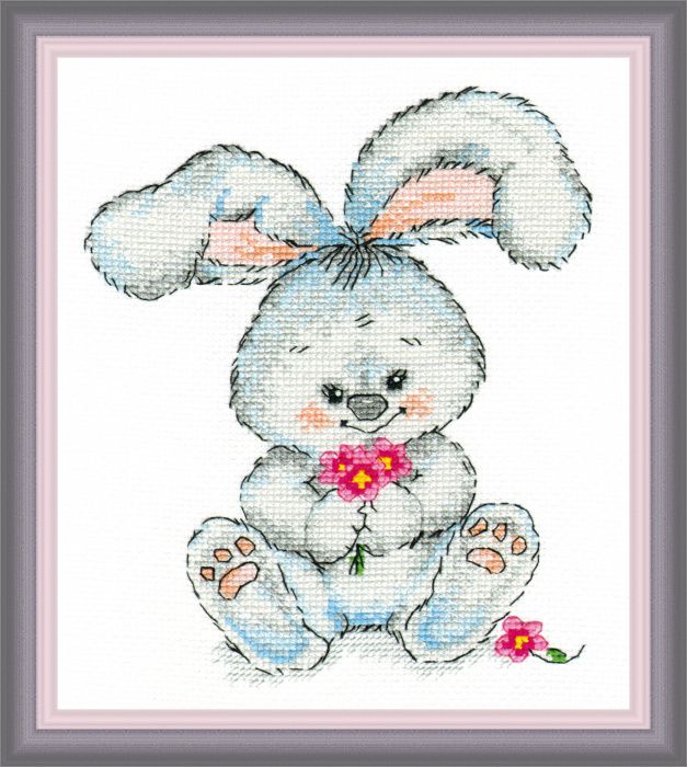 Набор для вышивания крестом ОВЕН "Заюшка" 989