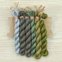 НМул-ЧК-2362 Набор ниток OwlForest для схемы «Черепаховый квакер» (ПНК им. Кирова) 36 каунт в 2 нити