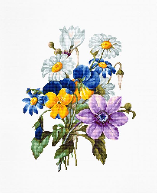 B2348 Набор для вышивания Luca-S "Букет цветов"