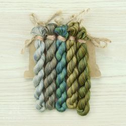 НМул-ЧК-3401 Набор ниток OwlForest для схемы «Черепаховый квакер» (DMC) 40 каунт в 1 нить