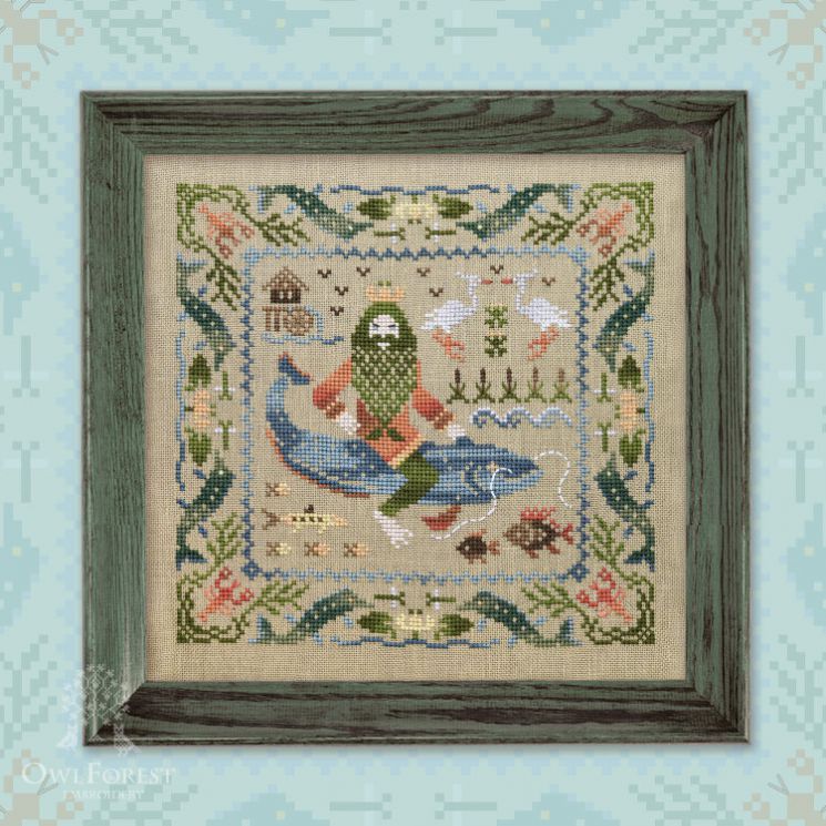 0094-Вд-Н-3Bf Набор для вышивания СОВИНЫЙ ЛЕС  "Водяной"
