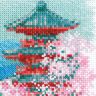 1743 Набор для вышивания Риолис "Сакура. Пагода"