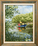 Набор для вышивания Золотое Руно "Прогулка на лодке" ЛП-063