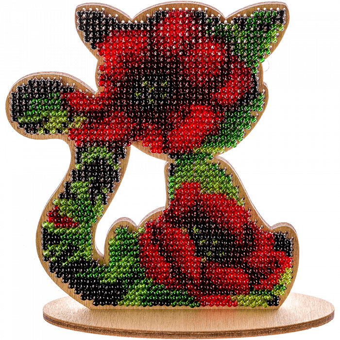 Набор для вышивания бисером по дереву ВОЛШЕБНАЯ СТРАНА FLK-113, 9.5*10.5см