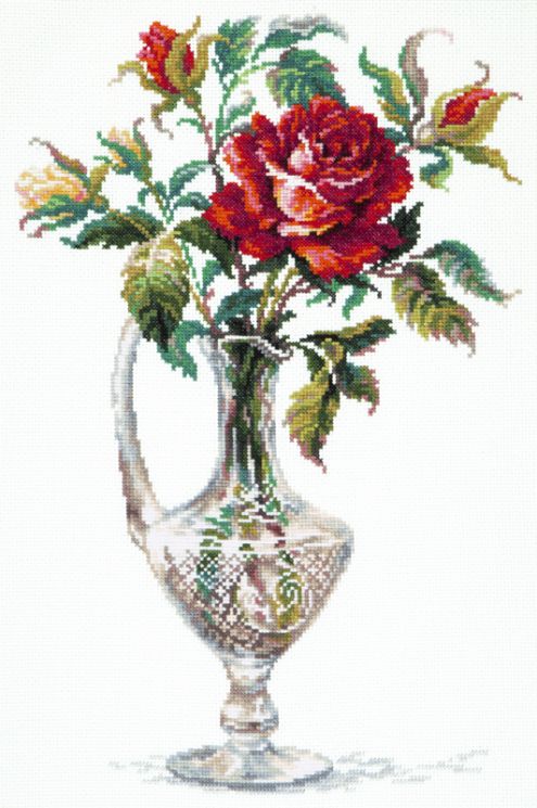 Набор для вышивания Чудесная игла «Красная роза» 40-65
