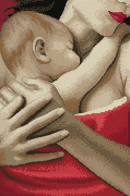 КБ-489 Схема для вышивания бисером ТМ Наследие "Моя мама"