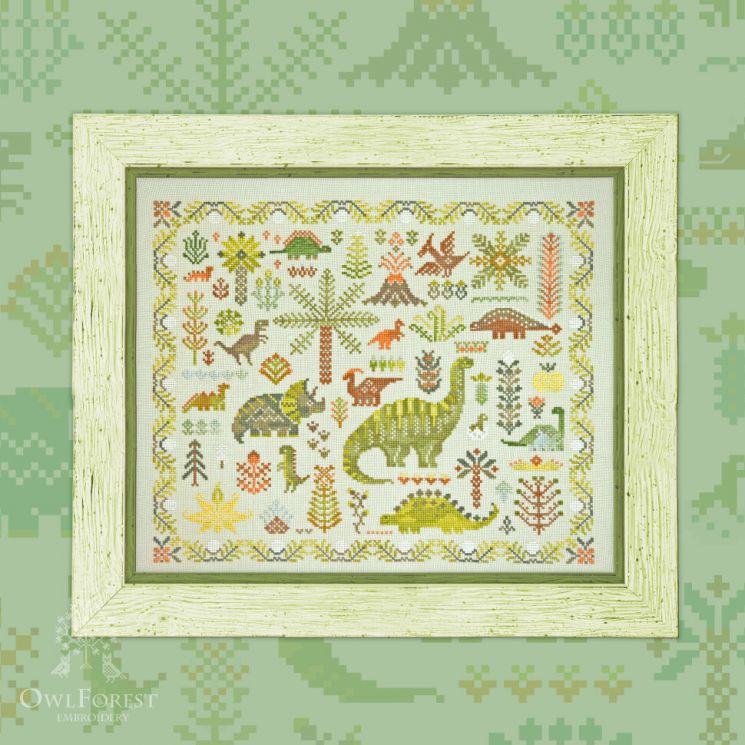 Схема для вышивания «Динозавровый лес» 0098-ДЛ-С