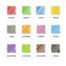 Карандаши цветные ЮНЛАНДИЯ "КАРНАВАЛ", 12 цветов, пластиковые, заточенные, трехгранный корпус, 181684