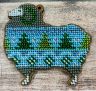 Набор для вышивания "Барашек "Оттепель", 8,5х8, С006-10