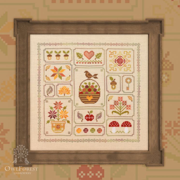 0107-ОС-Н-3Bf Набор для вышивания «Осенний семплер»