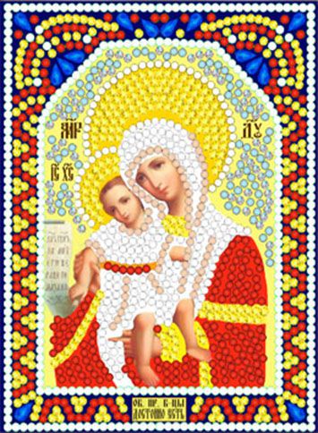 ИМА5-085 Алмазная мозаика ТМ НАСЛЕДИЕ "Богородица Достойно есть"