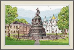 1217 Набор для вышивания ОВЕН "Памятния Тысячелетие России"