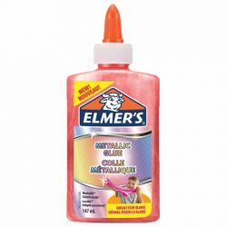 Клей для слаймов канцелярский металлик ELMERS Metallic Glue, 147 мл, розовый, 2109508