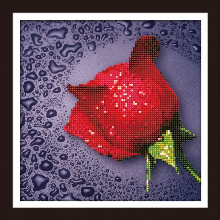 Алмазная мозаика Color Kit "Красная роза" 80209