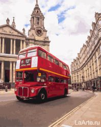 PK 38046 Картина по номерам PAINTBOY "По знаменитому маршруту Лондона" Эксклюзив