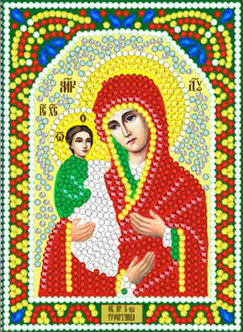 ИМА5-094 Алмазная мозаика ТМ НАСЛЕДИЕ "Богородица Троеручица"