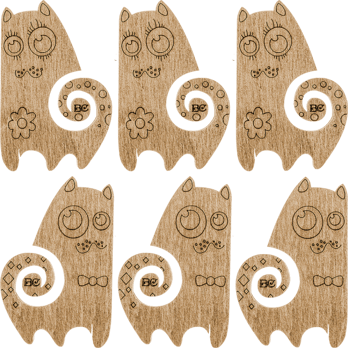 Катушки для ниток FLC-084(S) (6 штук) 5*8см