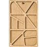 Органайзер для бисера с деревянной крышкой ВОЛШЕБНАЯ  СТРАНА FLZB-054 12*19.5см, 12 ячеек