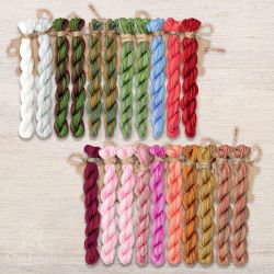 НМул-КР200-2283 Набор ниток OwlForest для схемы «Комнатные растения» (ПНК) 28 каунт в 2 нити