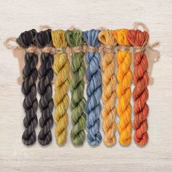 НМул-ЧЮ35-3283 Набор ниток OwlForest для схемы «Чудо-юдо-рыба-кит» (DMC) 28 каунт в 3 нити