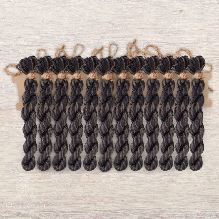 Набор ниток OwlForest для схемы «Чёрный винтаж» (DMC) 28 каунт в 2 нити ЧВ-3282