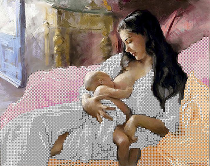 КБ-009 Схема для вышивания бисером ТМ Наследие "Материнство"