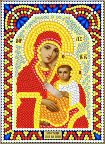 ИМА5-011 Алмазная мозаика ТМ НАСЛЕДИЕ "Богородица Утоли мои печали"