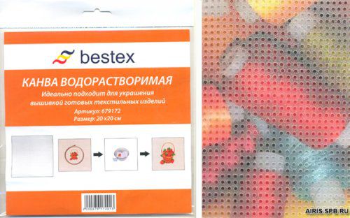 Канва Bestex 624060-WS-14C/T водорастворимая