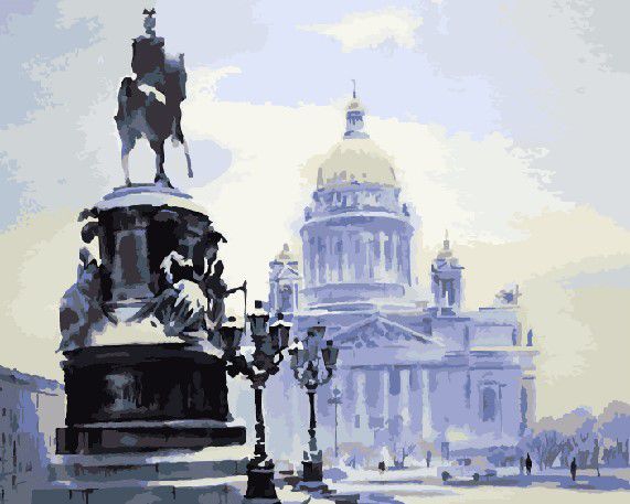 Картина по номерам Paintboy "Исаакиевский собор" GX7598