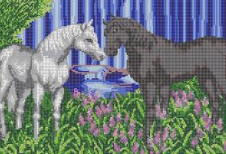 КБ-208 Схема для вышивания бисером ТМ Наследие "Влюблённая пара"