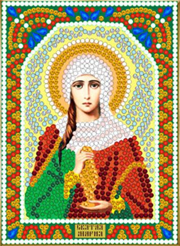 ИМА5-019 Алмазная мозаика ТМ НАСЛЕДИЕ "Святая Мария"
