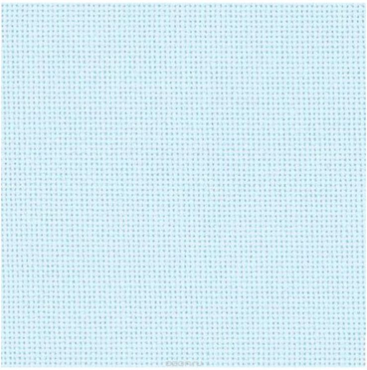 Ткань равномерного плетения Zweigart Lugana (пастельный голубой) 3835/513