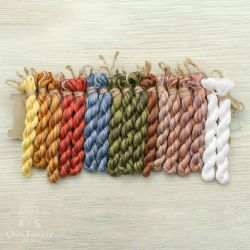 НМул-Чай-3283 Набор ниток OwlForest для схемы «Чайный семплер» (DMC) 28 каунт в 3 нити