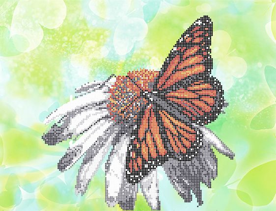 КБ-430 Схема для вышивания бисером ТМ Наследие "Бабочка Монарх"