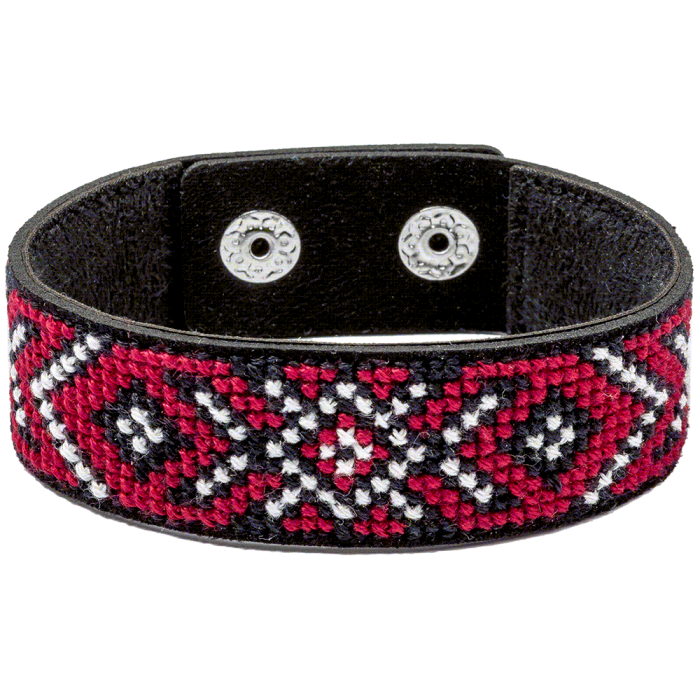 Набор для вышивания нитками на искусственной коже ВОЛШЕБНАЯ СТРАНА FLHL-035 2.2х22см